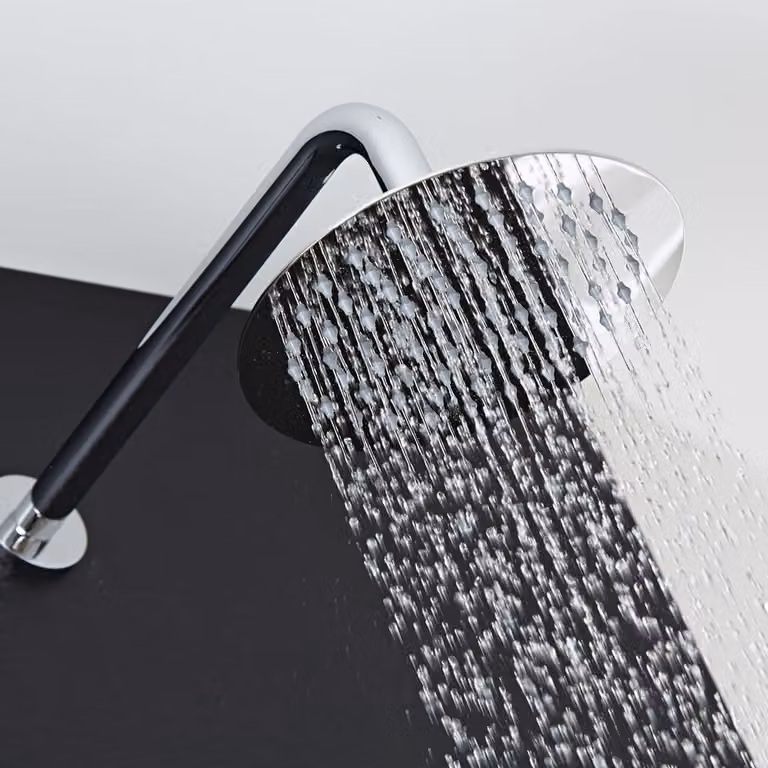Soffione Doccia Rotondo Ultrasottile da Parete Ø200mm - Mirage