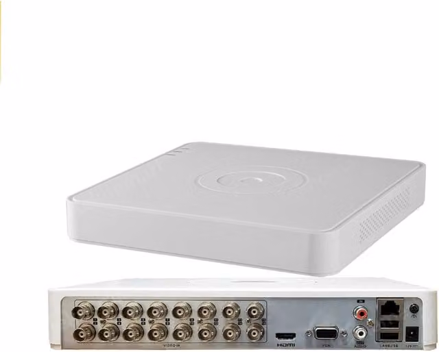 DVR Turbo HD Hikvision DS-7116HQHI-K1 a 16 canali colore bianco