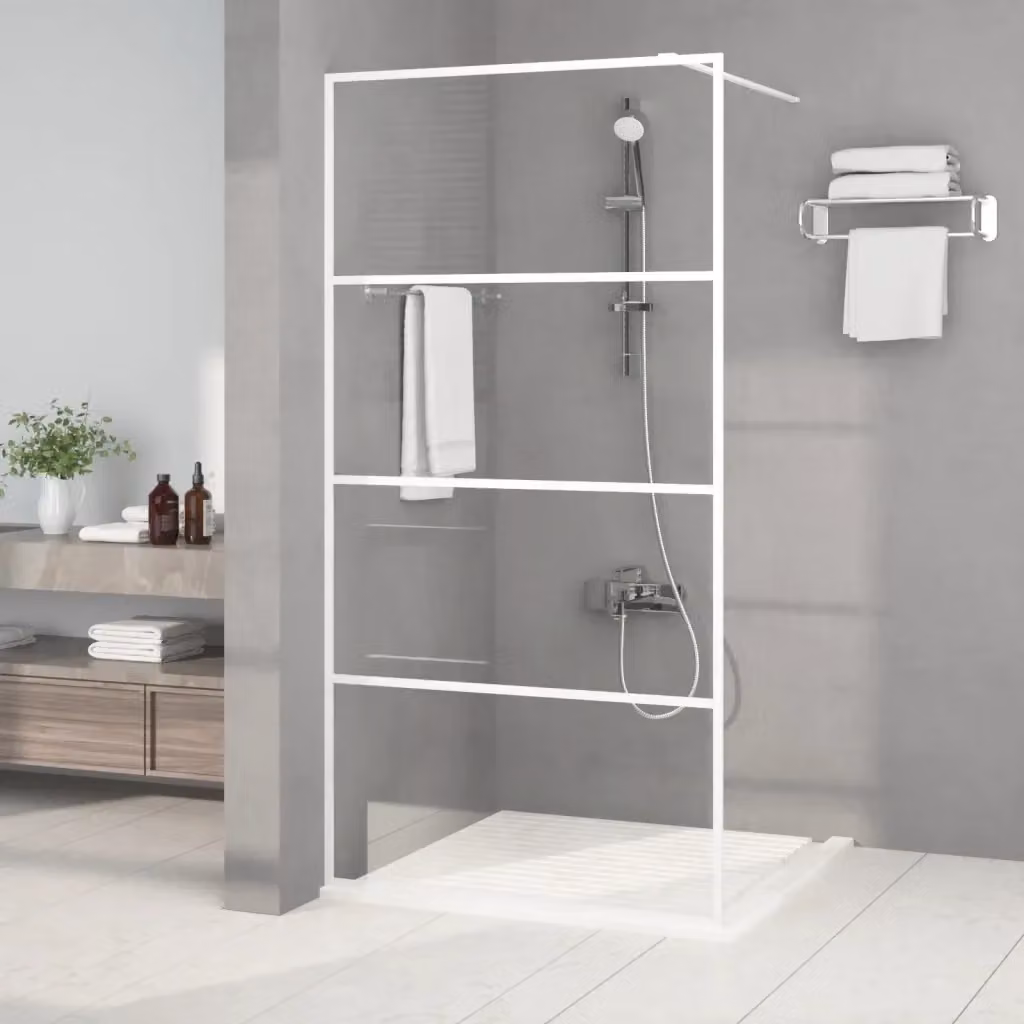 Parete Doccia Walk in DESIGN IN CFW5051564 Bianca con Vetro Trasparente ESG L: 100 cm, H: 195 cm – 2
