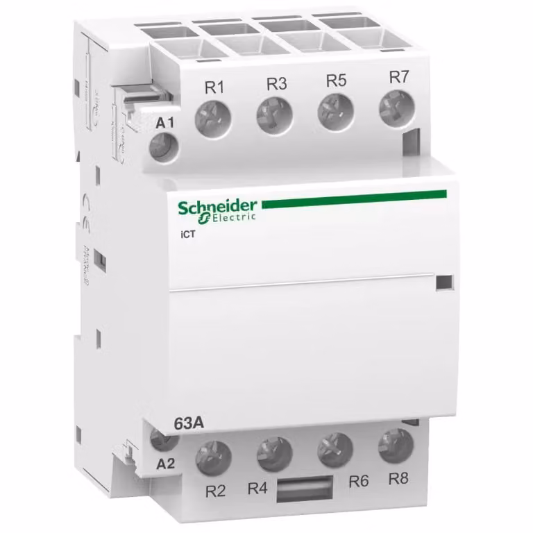Contattore da installazione Schneider Electric iCT 63 A, 4 poli, 24 V, 50 Hz, A9C20167