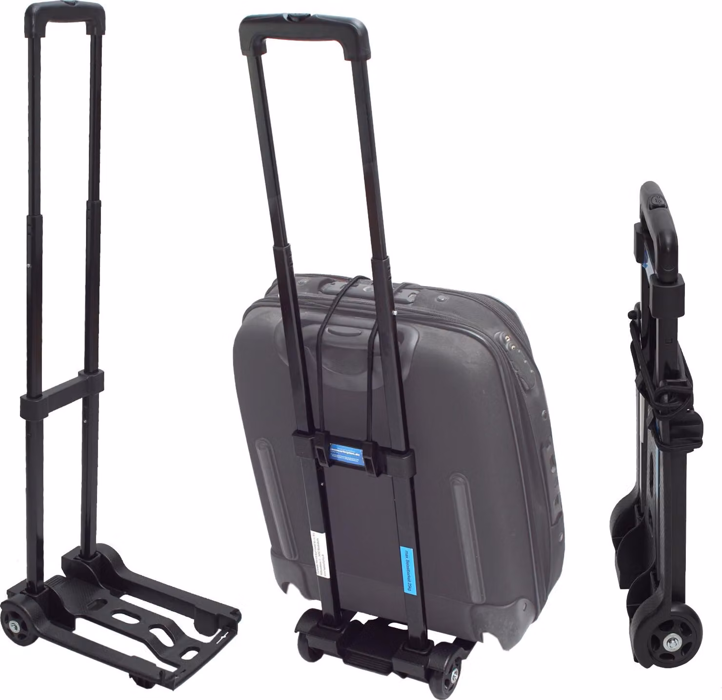 Carrello portatutto pieghevole Mini Valigia - Trolley 25 kg Carrello portabagagli Maniglia regolabile in altezza Carrello di trasporto Casse di bevande