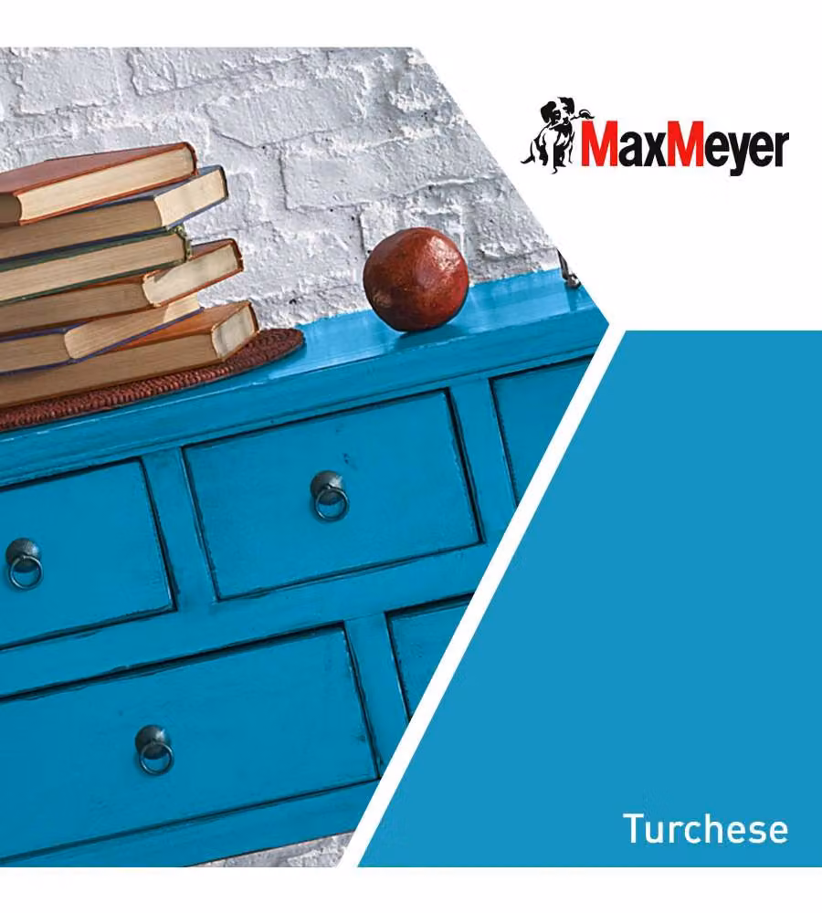 MaxMeyer Smalto Satinato all'acqua Poliuretanico Turchese 0,125 l