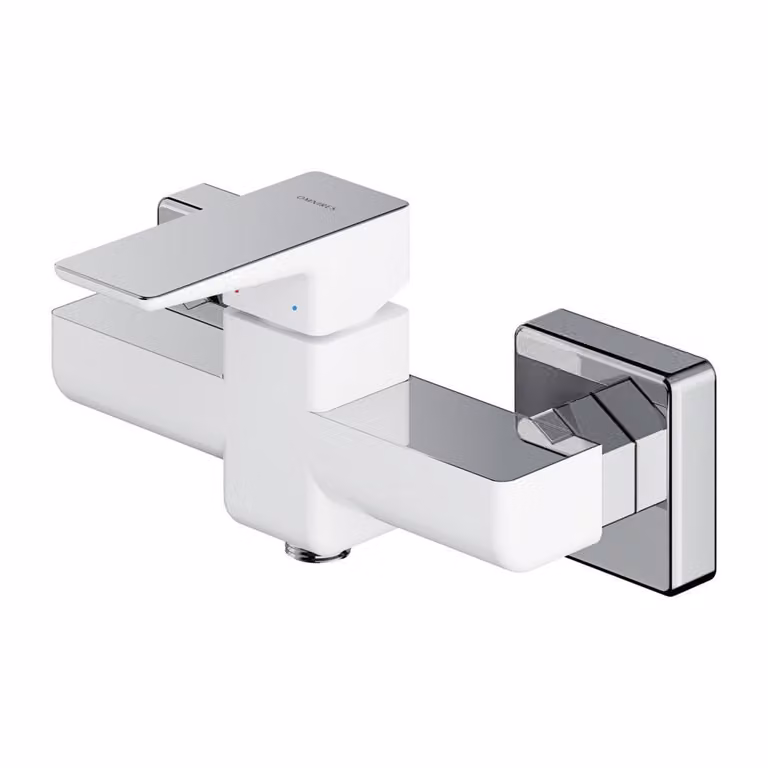Omnires PARMA PM7440CRB Miscelatore per doccia, cromato-bianco