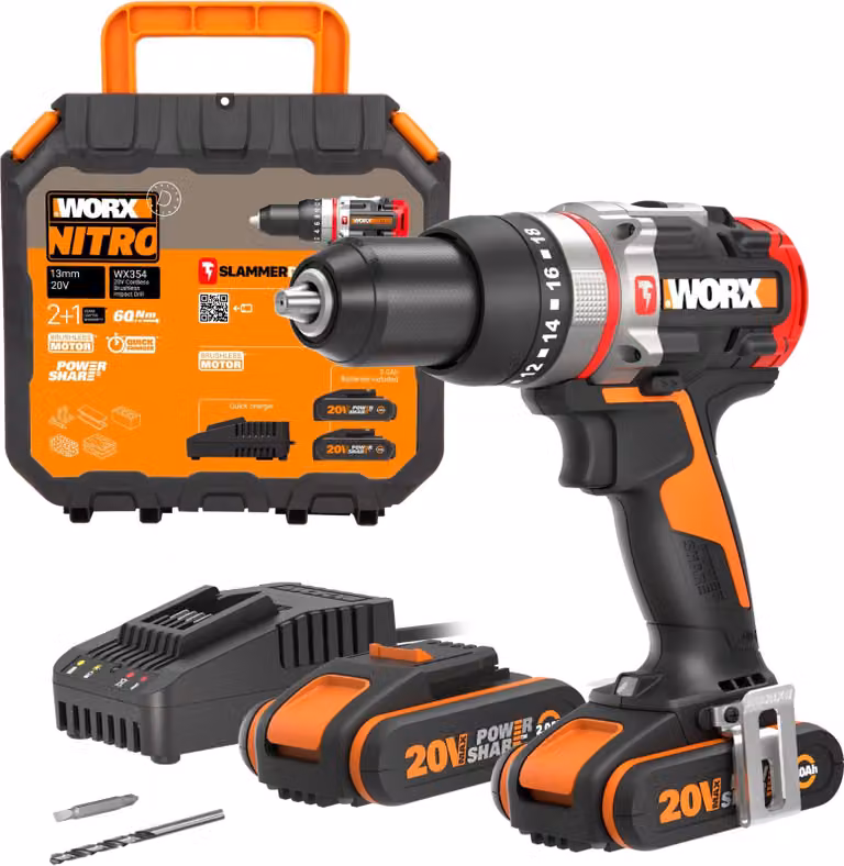 Martello perforatore a batteria WORX WX354 da 20 V – Potente e versatile
