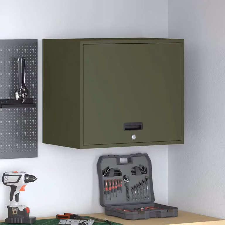 Armadio a muro per garage vidaXL Oliver verde L: 60 cm, P: 40 cm, H: 53 cm
