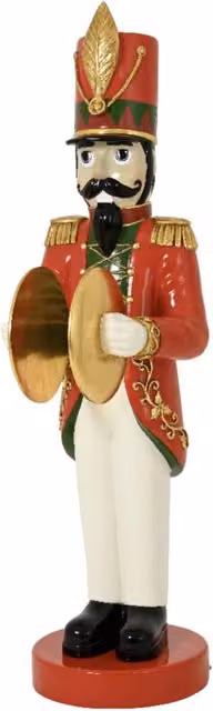 Schiaccianoci natalizio Kaemingk rosso, Altezza: 181,61 cm