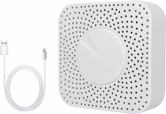 Monitor di Qualità dell'Aria 6 in 1 con WiFi, PM2.5, Formaldeide, TVOC, Temperatura e Umidità