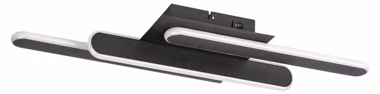 Lampada da soffitto moderna nera per soggiorno camera da letto LED 18W SINDRI Rabalux cambia colore