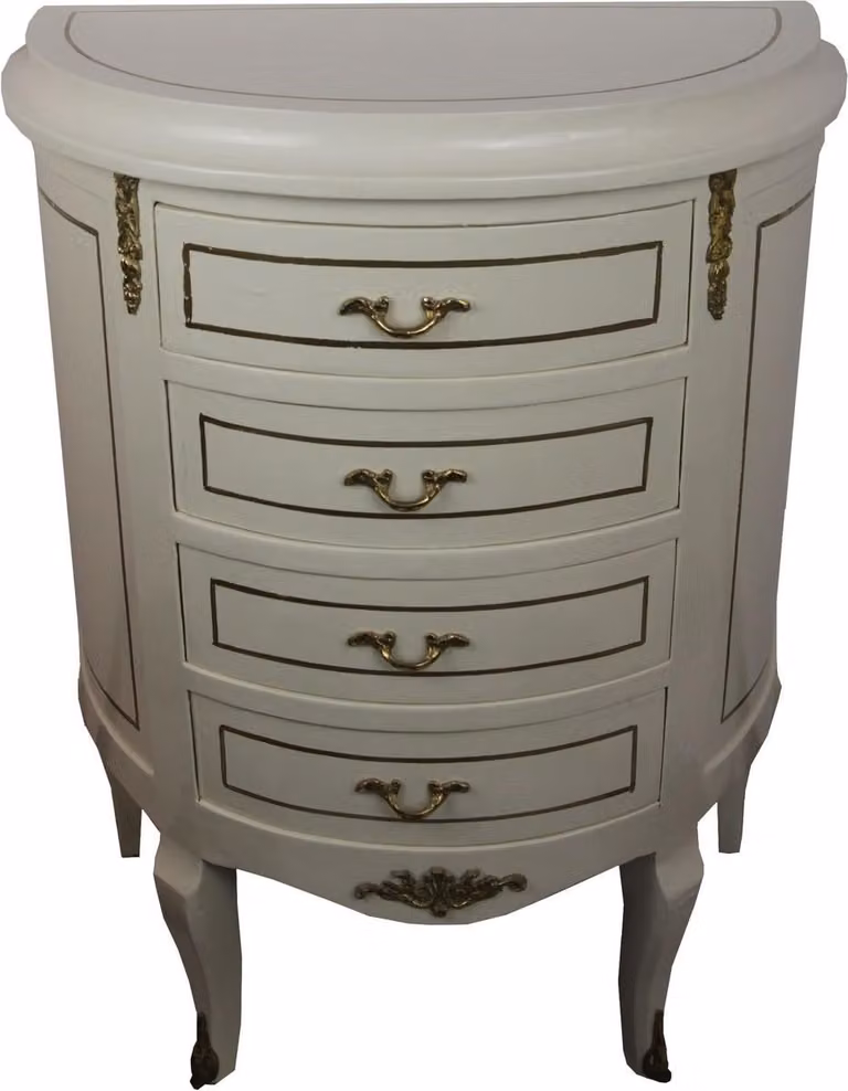 Casa Padrino Cassettone barocco crema/oro larghezza 68 cm - Mobili in stile antico