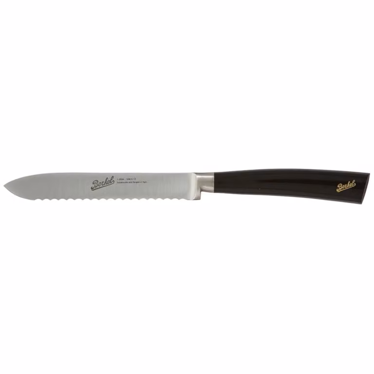 Coltello multiuso cm 12 linea Elegance nero lucido di Berkel