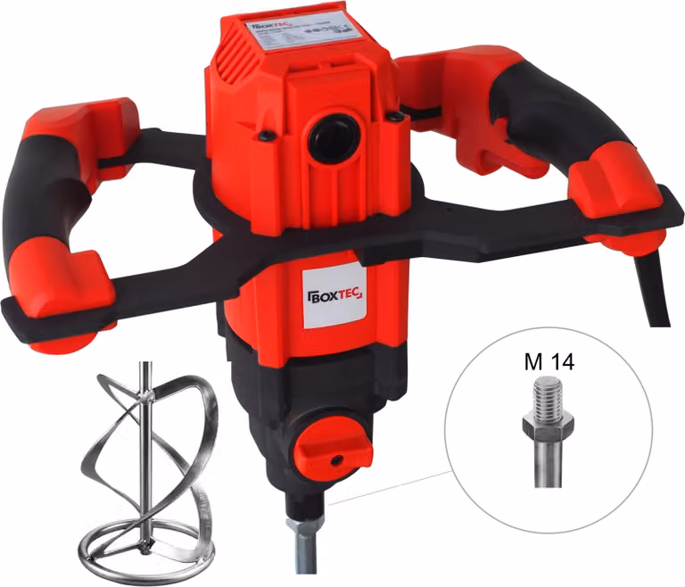 Miscelatore BOXTEC MXE 1800 W a 2 velocità PROFI incl. cestello di miscelazione M14, Categoria: 1800 W / 2 velocità / incl. frusta