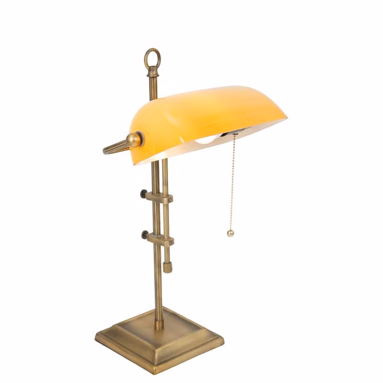 Lampada da tavolo - bronzo - Ancilla - vetro metallo - lampada da scrivania - E27 - 7735BR - Steinhauer