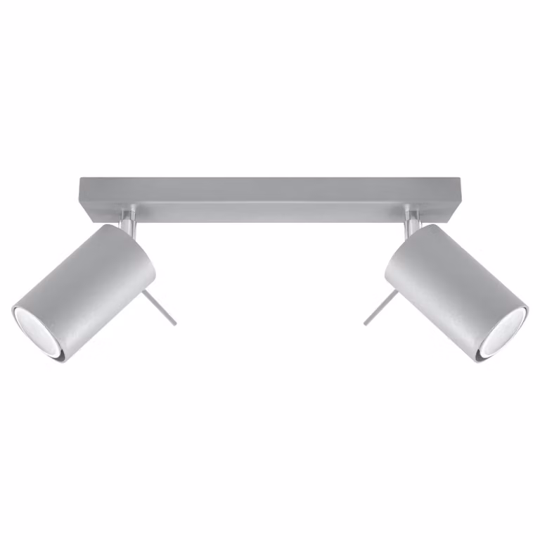 Lampada da soffitto RING 2 grigio 2xGU10 10W acciaio 16x6x30cm Sollux Lighting