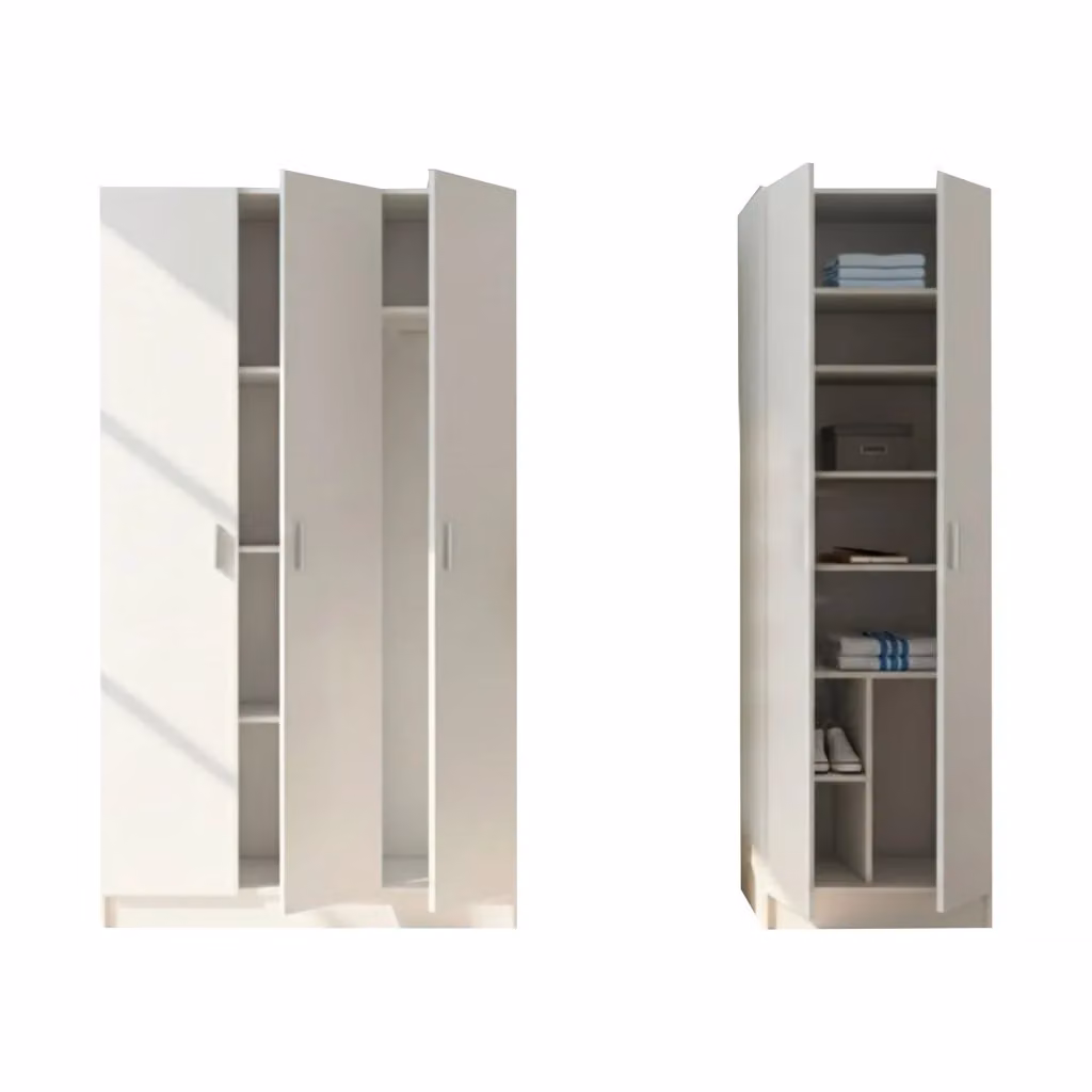 Armadio Multiuso Grande Modulabile Tergu Bianco L: 168 cm, H: 180 cm – 2