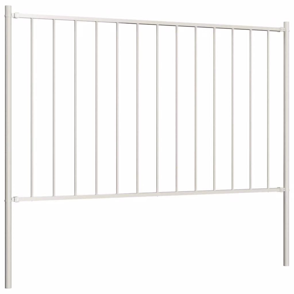 Vidaxl HEK -Pannello con supporto 1,7x1,25 m Pulver -Beschichteter Stahlweiß