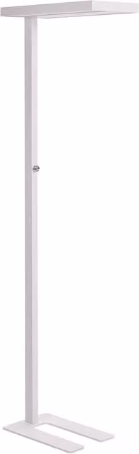 Lampada da terra a LED BELIANI in metallo bianco, dimmerabile, Altezza: 197 cm