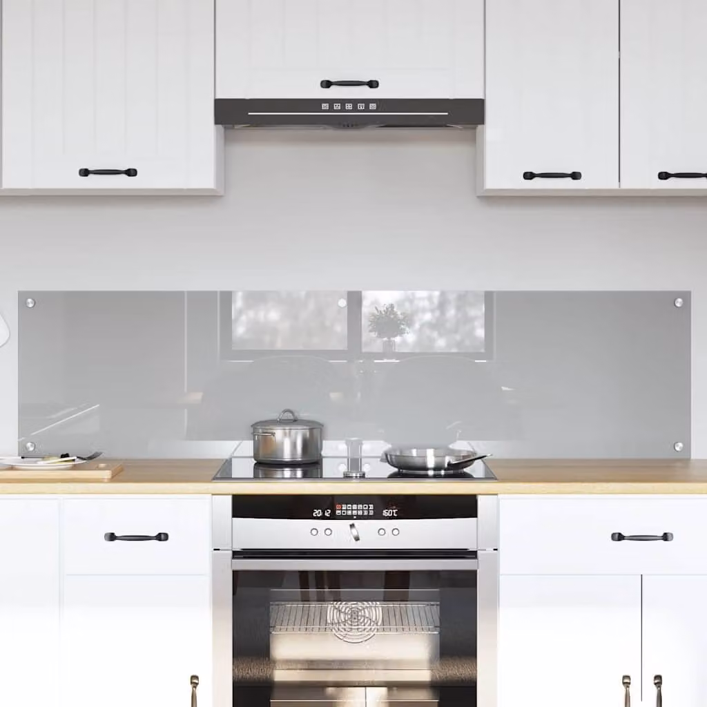 Set di 2 schienali da cucina vidaXL colore grigio chiaro, L 80 cm x P 40 cm