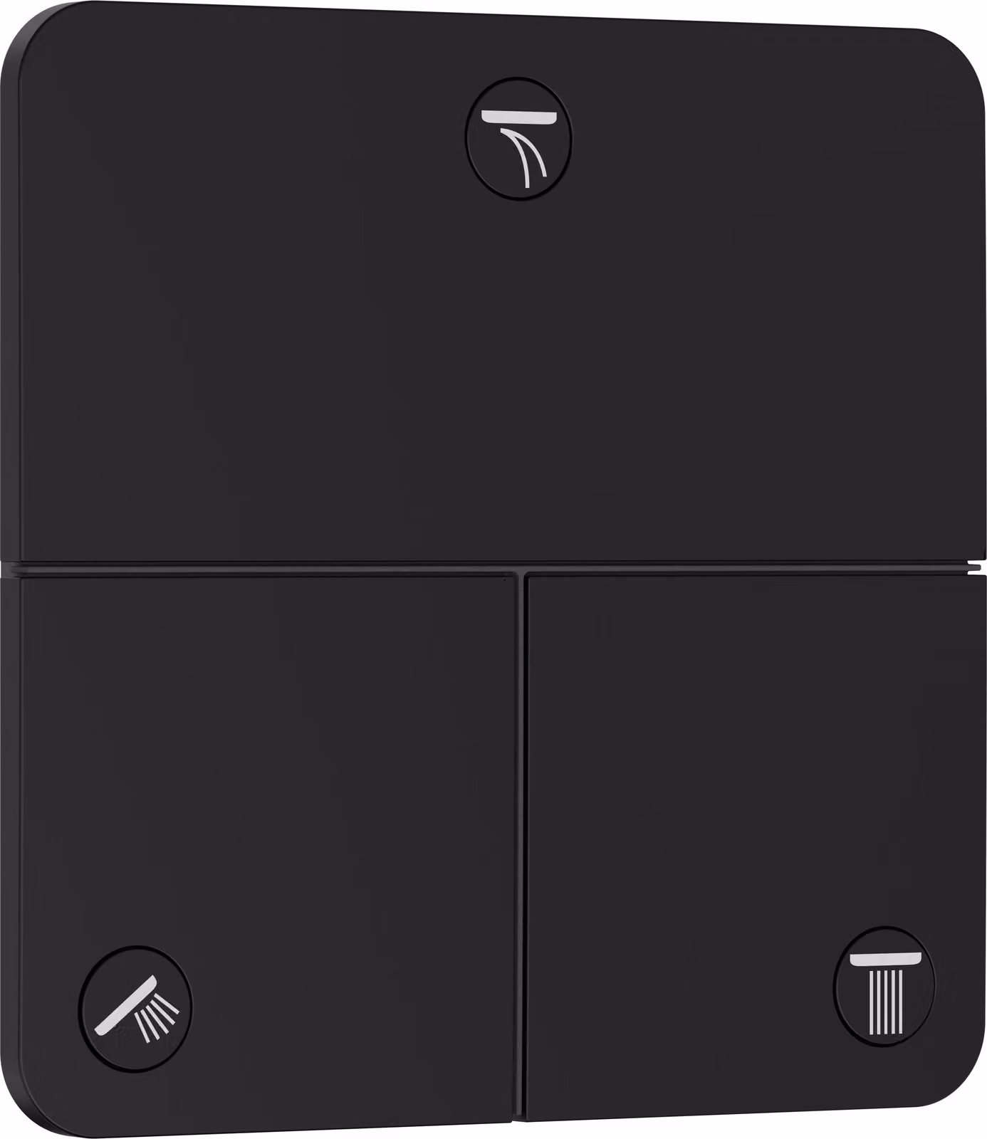 hansgrohe ShowerSelect Comfort Q robinet, encastré, 3 consommateurs, rosace Soft Edge, 15587670, 15587670