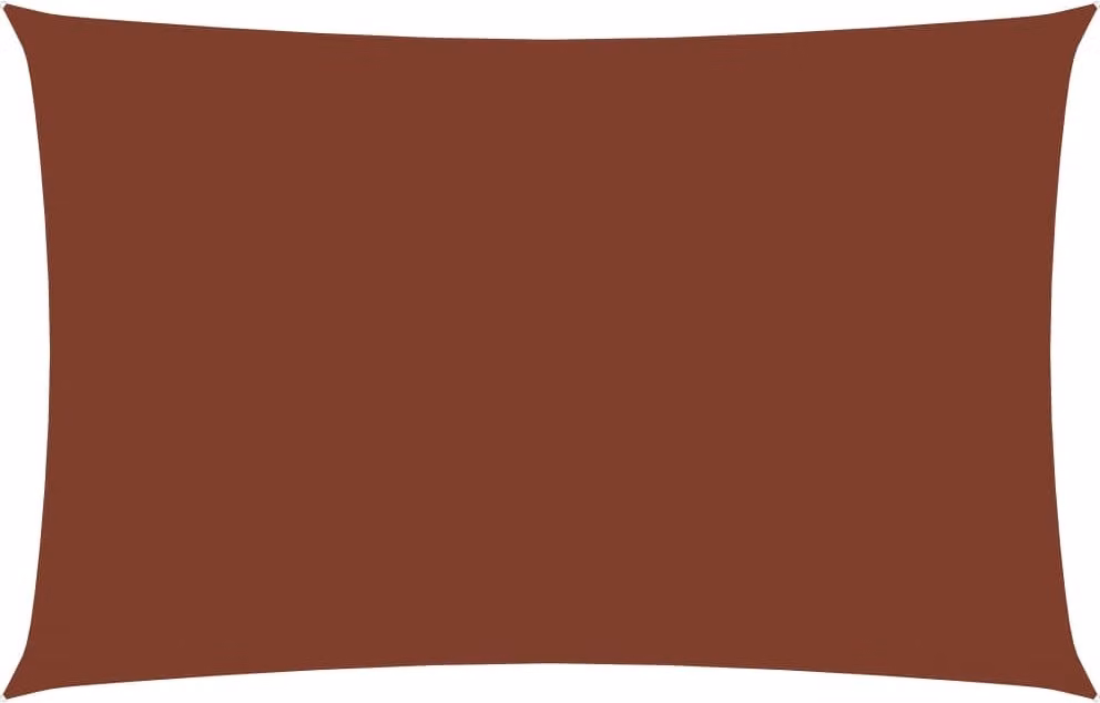 The Living Store Tenda da sole in tessuto Oxford rettangolare 3x5 m rosso terracotta