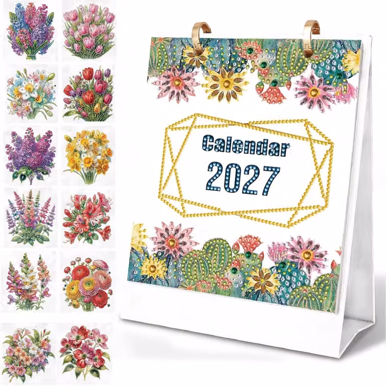 Calendario da tavolo Diamond Painting 2027