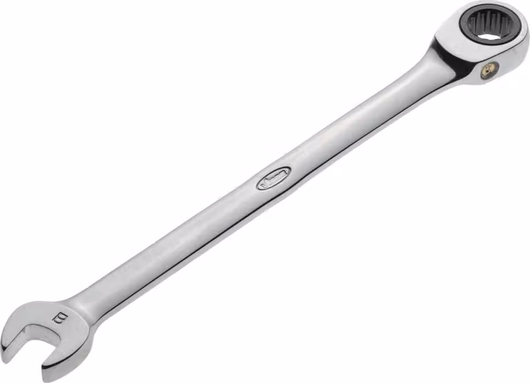 VIGOR chiave ad anello a cricchetto lunga esagono esterno/profilo doppio esagono esterno 8 mm V1008