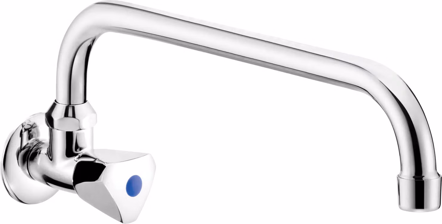 Miscelatore per lavabo, a parete, per acqua fredda o miscelata cromo (BEZ_051L)
