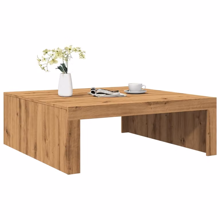 Maison Exclusive - Tavolino Artisan in rovere 100x100x35 cm Materiale ligneo