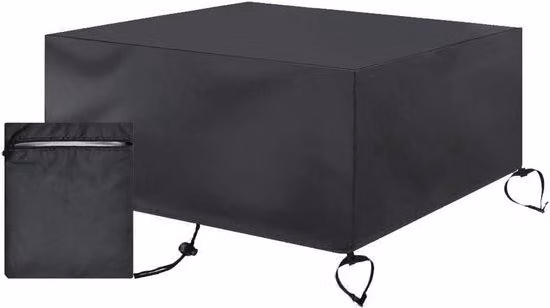 Braciere nero 130x130x65 cm Heavy Duty