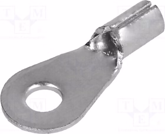 10 connettori a crimpare: anello, sezione 0,25÷1,5mm2, collegamento a vite M3, per cavi isolati BM 01107