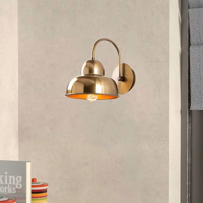 Applique da parete Berceste 180-A Opviq, dimmerabile, Ottone / Oro, Soggiorno / Sala da pranzo, Metallo, Applique