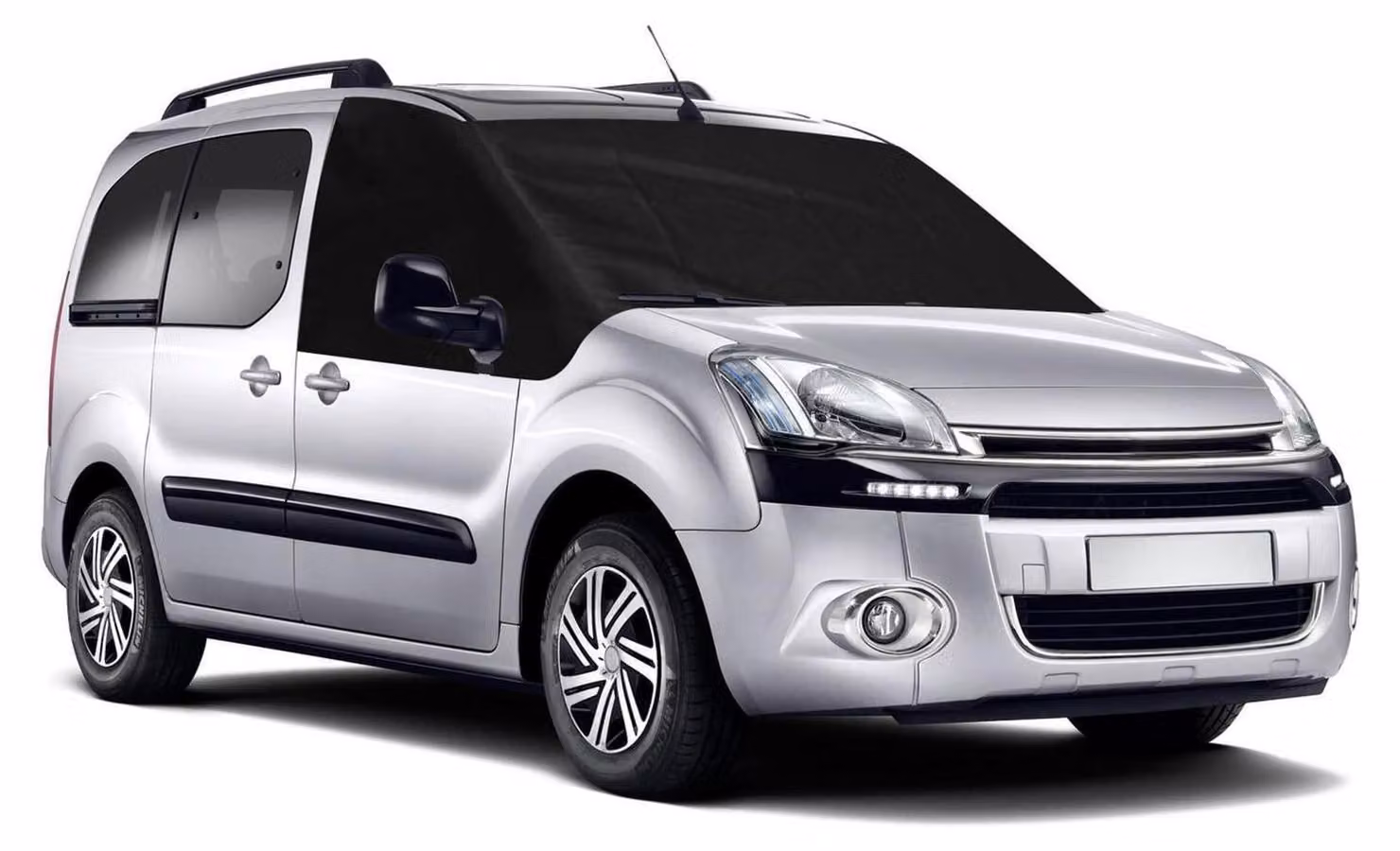 Copertura parabrezza per Citroen Berlingo dal 2008 al 2018, in tessuto Oxford 600D, colore nero, utilizzabile tutto l'anno