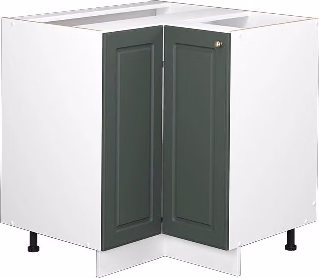 Mobile ad angolo cucina Fame-Line Verde-oro rustico/Bianco 80.5 cm senza piano di lavoro Vicco