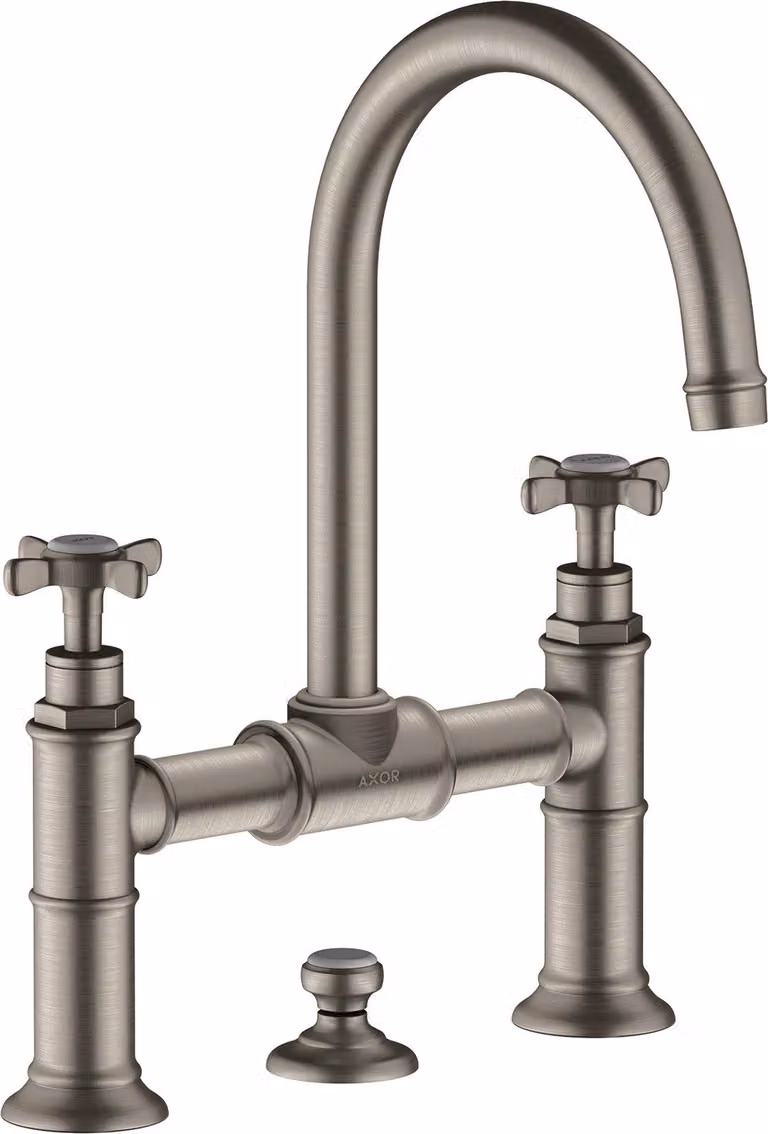 hansgrohe AXOR Montreux mitigeur lavabo 2 poignées 220, vidage escamotable, 16510800, 16510800