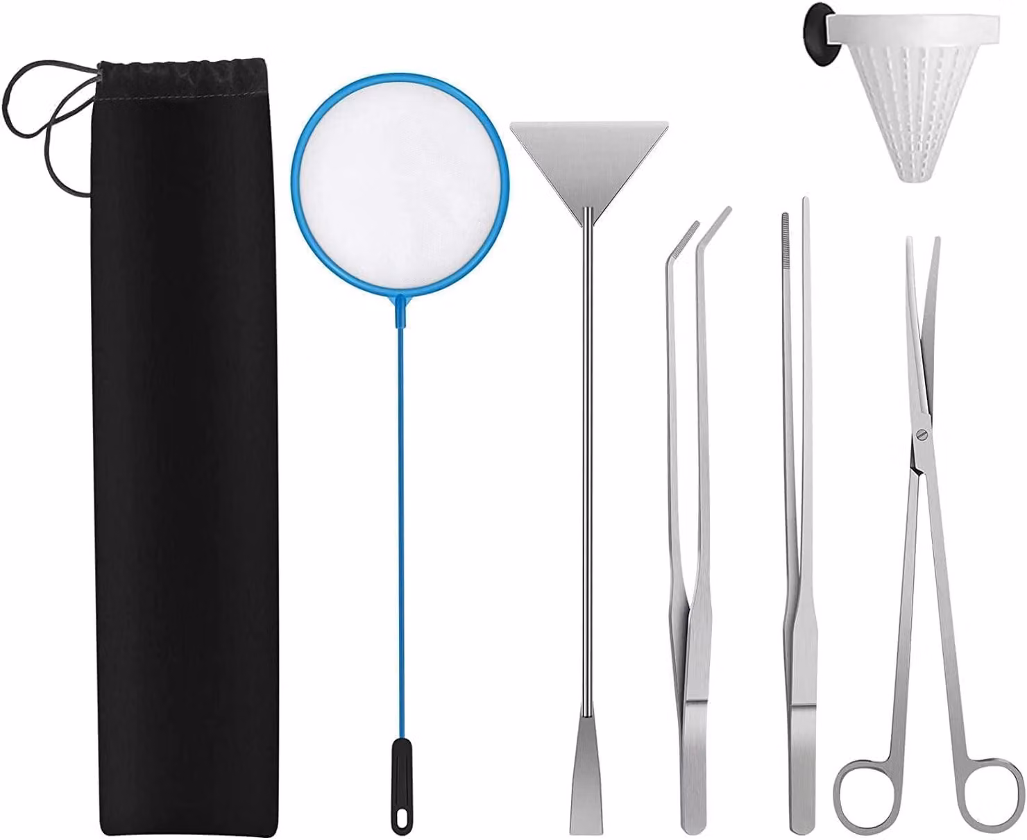 Kit di avviamento per acquari, set di strumenti per la pulizia, accessori per la cura delle piante, retino, per acquari