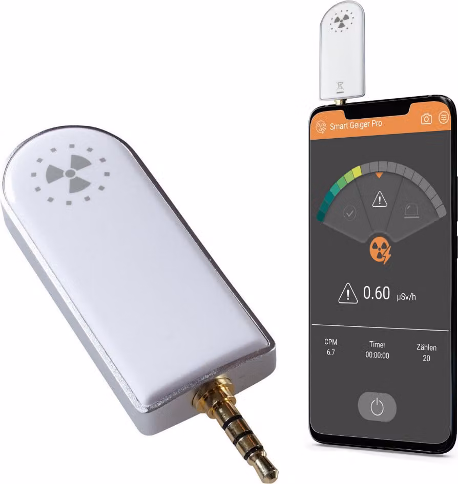 Smart Geiger Pro SGP-001 Misuratore di radiazioni per smartphone APP per Andriod Misuratore di radiazioni Rivelatore di radiazioni Contatore geiger Contatore geiger