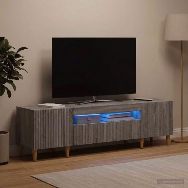 Mobile TV LED ARNHEM 153 x 35 x 43 cm Sonoma grigio 896691