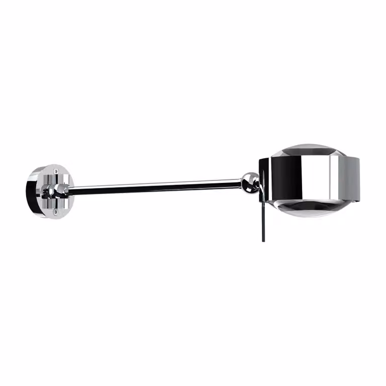 Top Light Applique da parete a LED PUK Maxx Hotel, dimmerabile, Cromo / Argento, Soggiorno / Sala da pranzo, Metallo, Design, Applique a LED