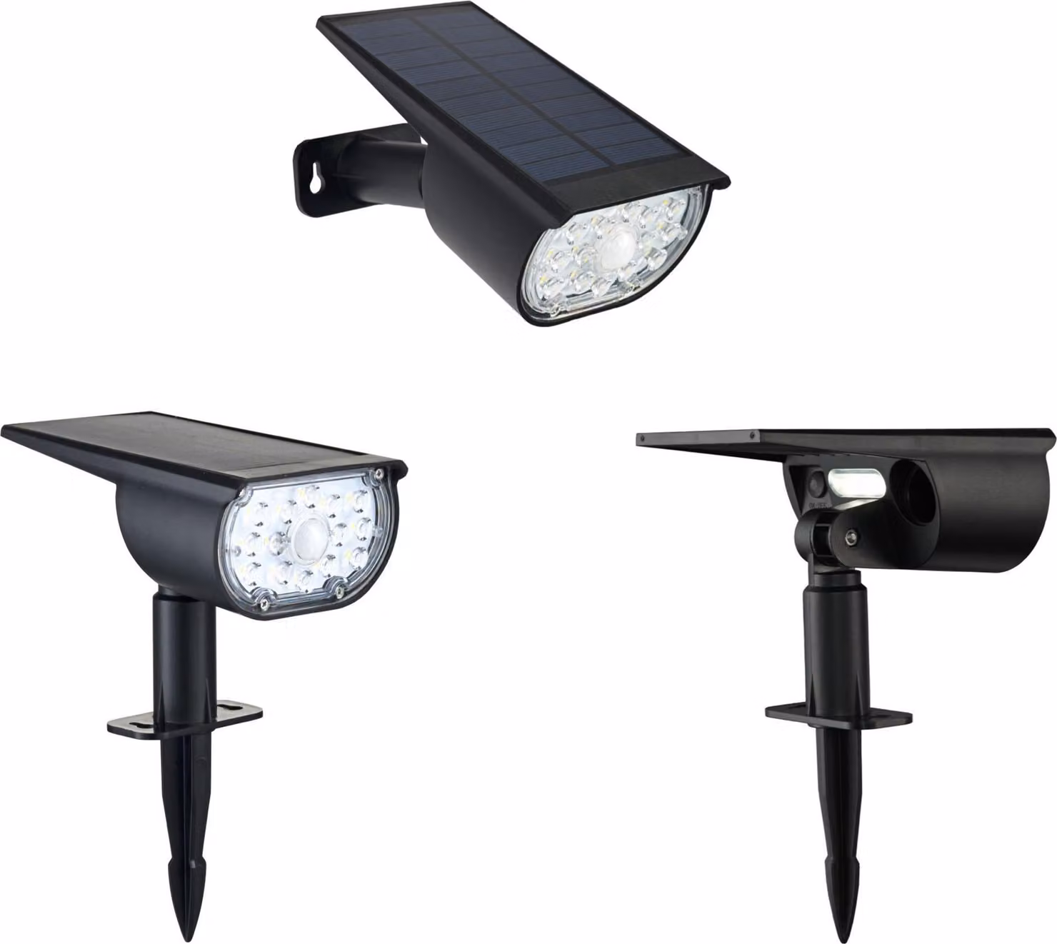 Solar spotlight for planting - GALIX - G2603 - 300 Lumens Dual lighting (wall light option available) - Motion sensor