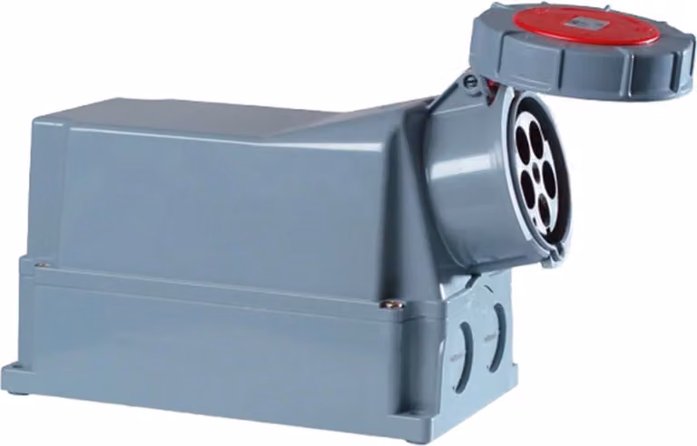 Presa a muro PC ELECTRIC CEE, 125 A, 5p, 6h, IP67, 1 pz.