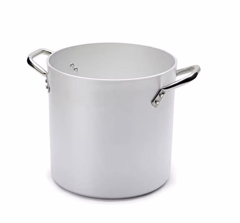 Pentola in alluminio con due maniglie in acciaio inox, spessore 5 mm , diam. 45cm