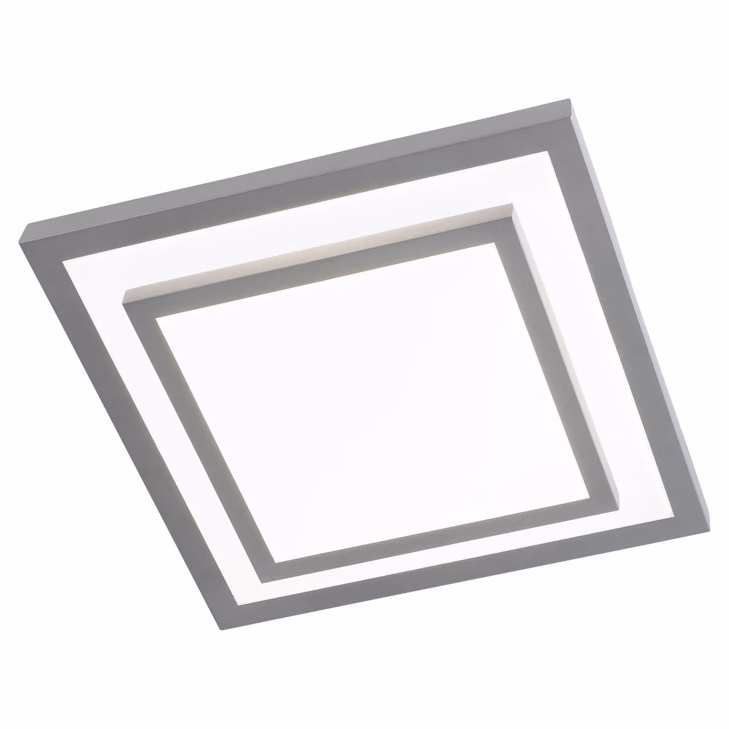 casa NOVA Plafoniera CLIPPER III LWH 41x41x9 cm grigio Lampada da soffitto