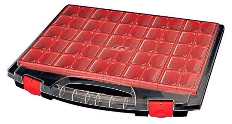 Custodia con cassetti estraibili, 50 cassetti, dimensioni 430 x 370 x 55 mm