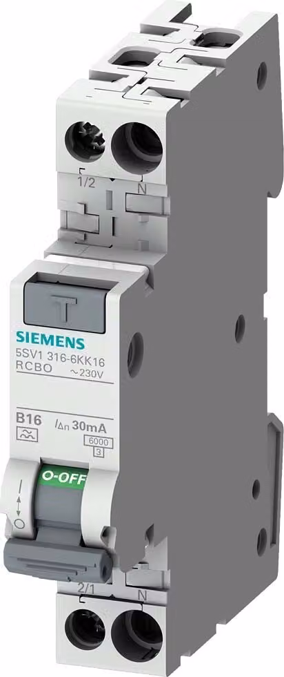 Siemens Dig.Industr. Interruttore FI/LS compatto 5SV1316-4KK06 5SV13164KK06