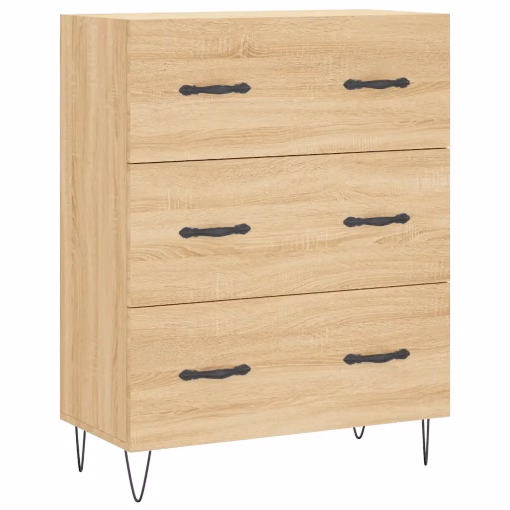 Credenza Buffet Armadio da Cucina Design Mania in Legno Rovere, L: 69,5 cm, P: 34 cm, H: 90 cm – 2