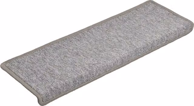 Set di 30 tappetini antiscivolo per scale vidaXL in polipropilene, colore grigio, L: 65 cm, P: 21 cm, H: 3,5 cm