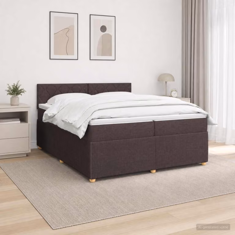 vidaXL Letto box spring moderno con materasso a molle insacchettate e porta USB, L/P: 200 x 200 cm