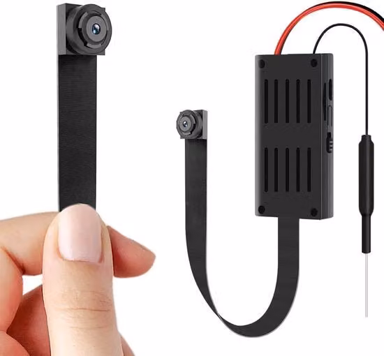 Amyway Camera di Spionaggio Compatta Wi-Fi Colore Nero
