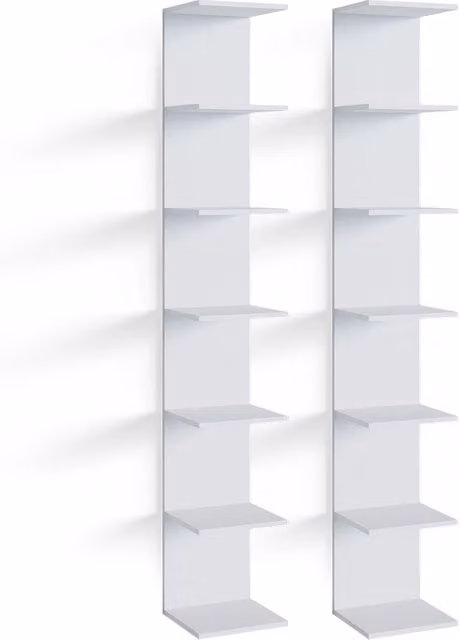 Set di 2 mensole per bambini Vicco Paolo Bianco, L 30 cm x H 190 cm