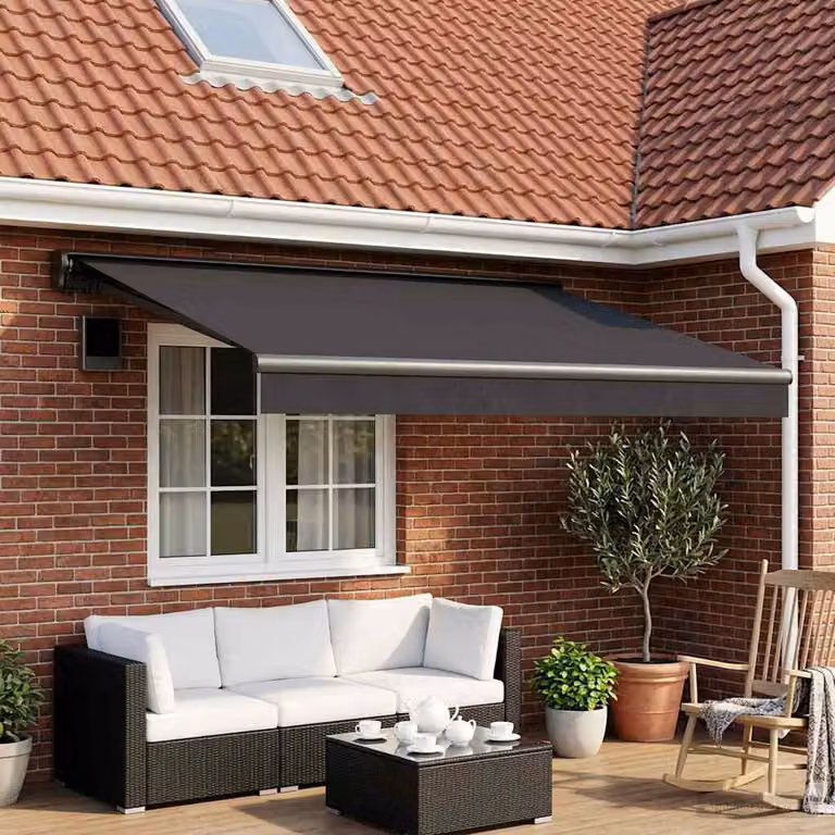 Telo di ricambio per tenda da sole vidaXL in poliestere, Antracite, L 350 x P 250 cm