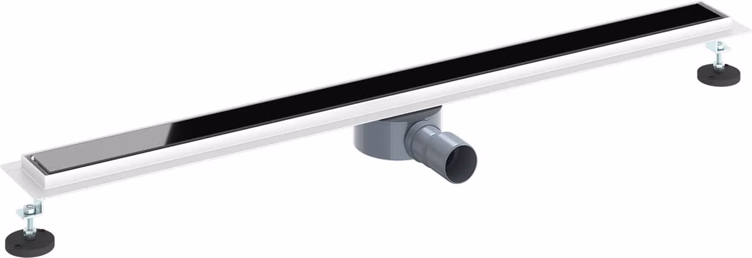 Scarico doccia con copertura in vetro e sifone a 360° 100 cm